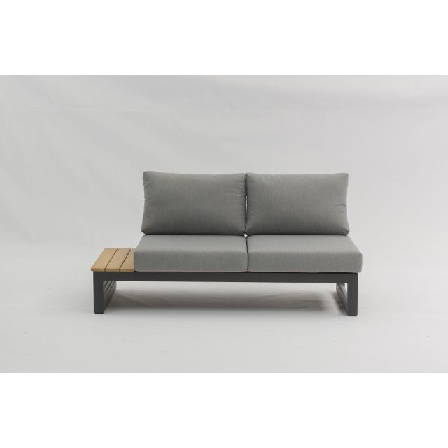 Bellissimo 2-Sitzer Lounge Sofa mit Ablage aus Teakholz