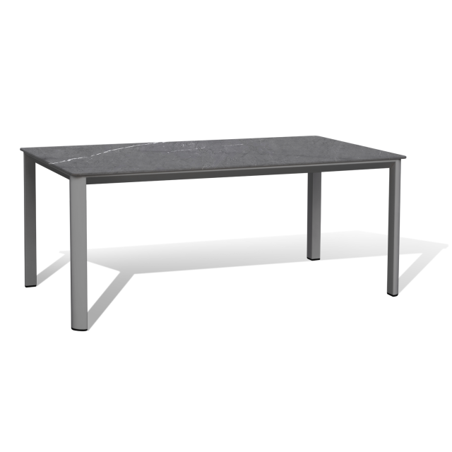 Dining Tisch Palermo 180x90cm Anthrazit mit Platte Sinterstein